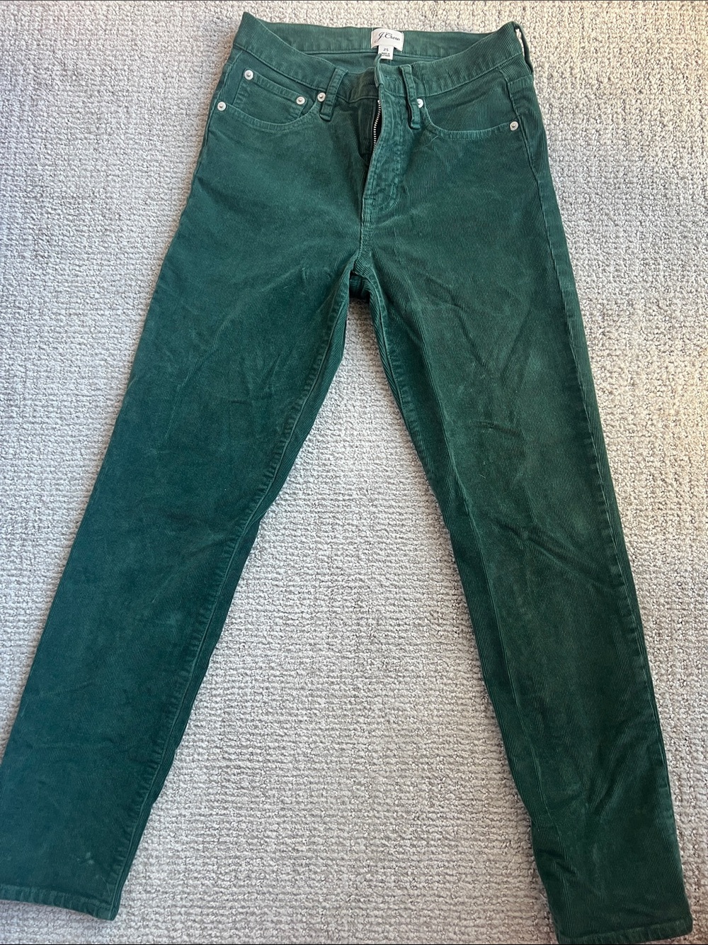 J. Crew Forest Green Straight Leg Pants